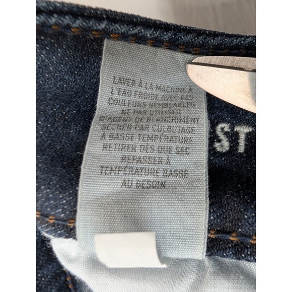 American Eagle Outfitters Artist Jeans Women's Size 4 Dark Wash‎ Distressed Slim - Picture 8 of 9